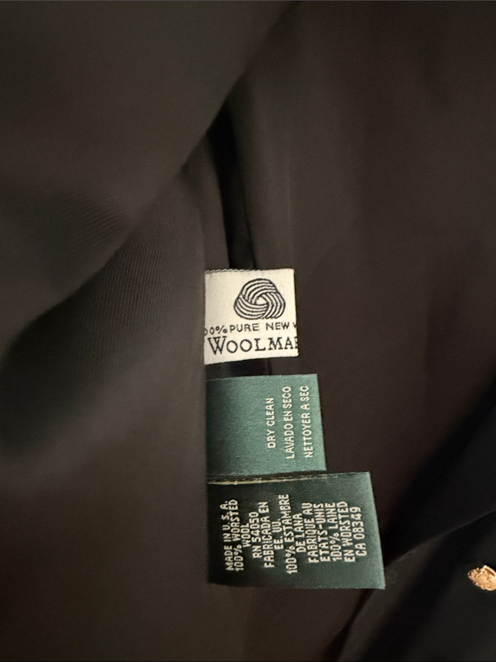 Lauren Ralph Lauren Navy Crest Double-Breasted Blazer with Gold Buttons - Picture 2 of 3